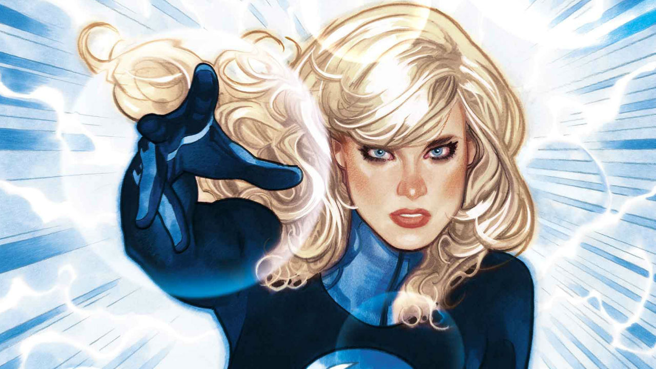 Le film Fantastic Four de Marvel n'a pas encore trouvé son réalisateur ni Sue Storm 3 Une capture d'écran de Sue Storm utilisant ses pouvoirs de champ de force dans un panneau de bande dessinée Fantastic Four Marvel