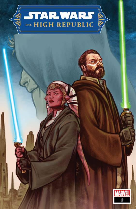 Marvel dévoile deux nouvelles séries "Star Wars : The High Republic" 3 Couverture de Star Wars : The High Republic avec un Jedi et un Padawan.