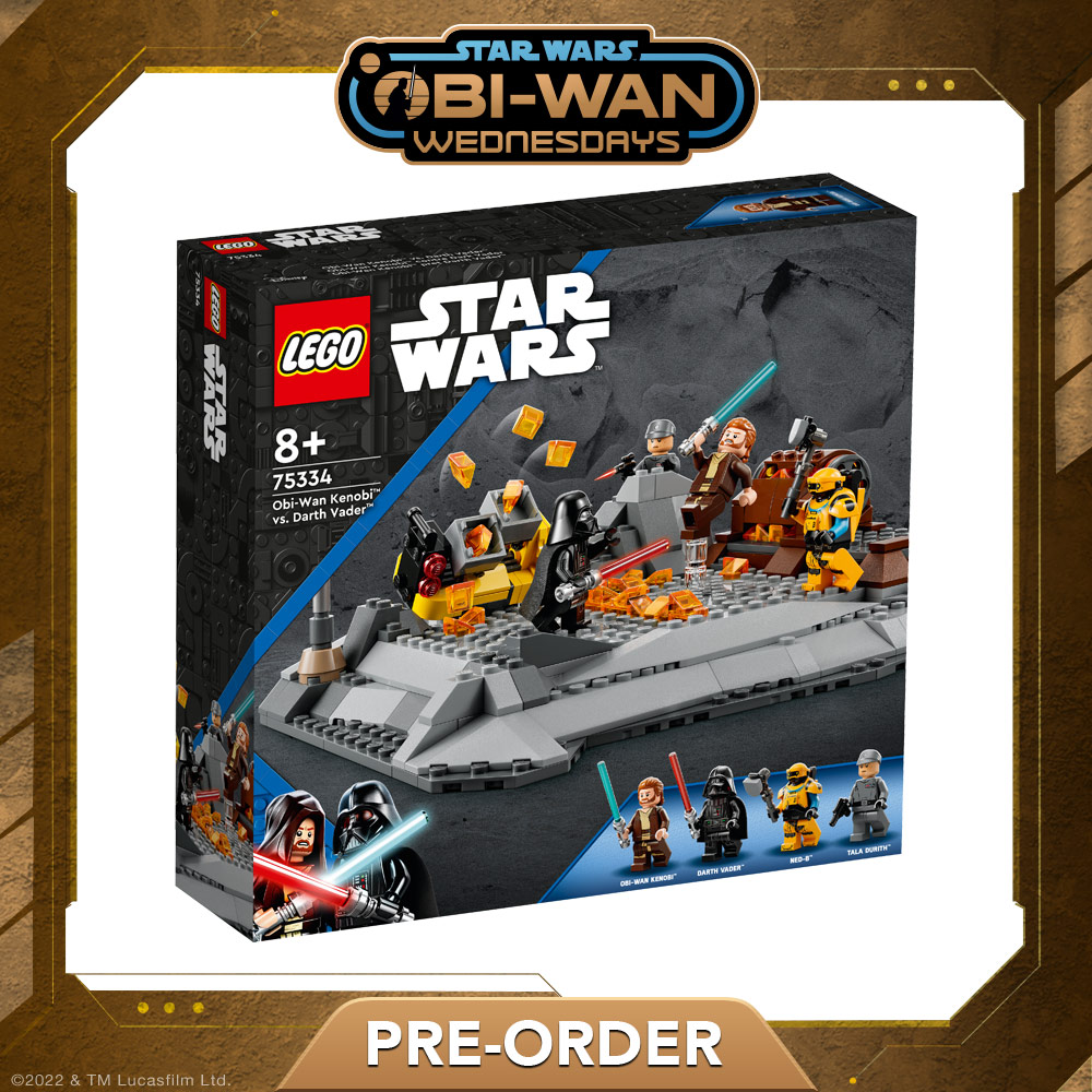 Mercredis Obi-Wan : LEGO Star Wars Obi-Wan Vs. Dark Vador et plus encore ! 5 Obi-Wan Kenobi Vs. Ensemble Dark Vador LEGO Star Wars inspiré par Obi-Wan Kenobi.