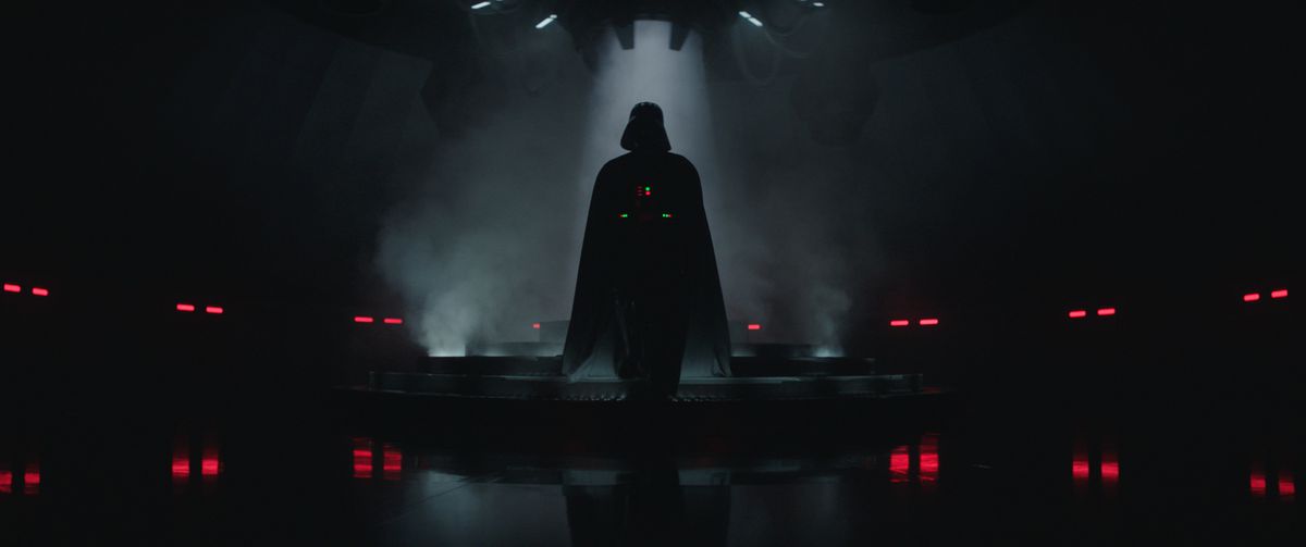 Dark Vador sortant de sa transformation