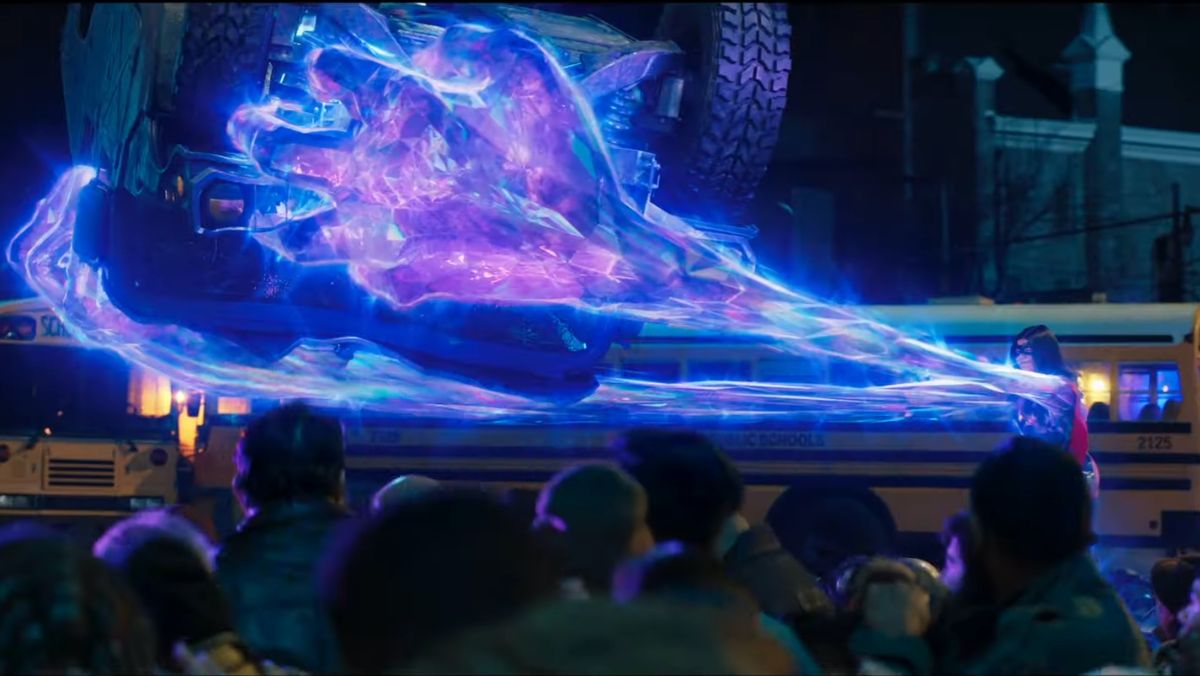 Cool shot des pouvoirs de Mme Marvel