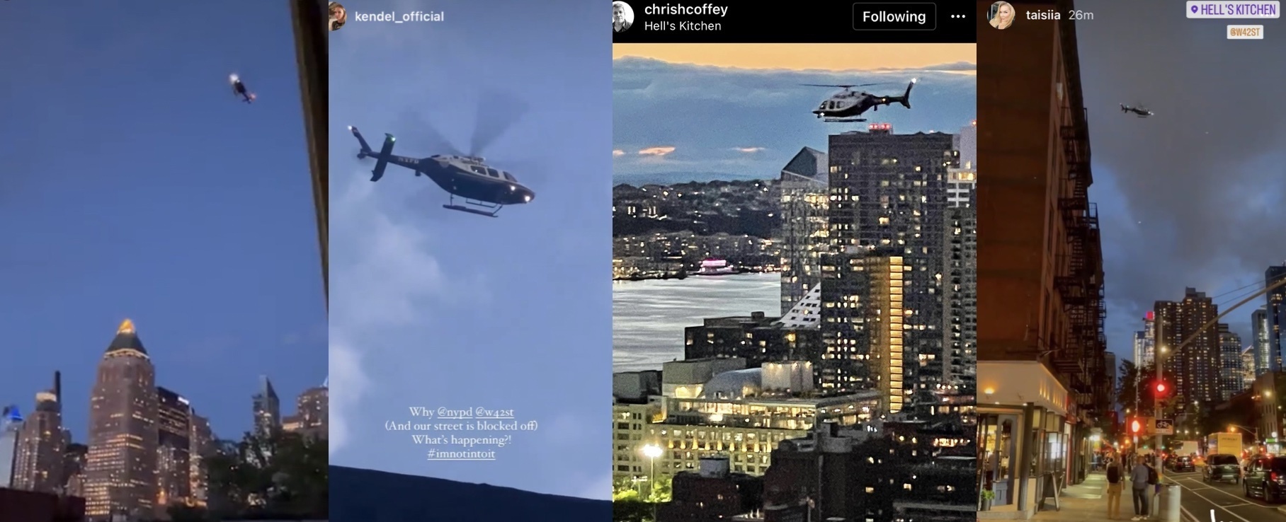 L'hélicoptère du NYPD envoie des niveaux d'anxiété très élevés dans Hell's Kitchen 2 L'hélicoptère du NYPD envoie des niveaux d'anxiété très élevés dans Hell's Kitchen - 1
