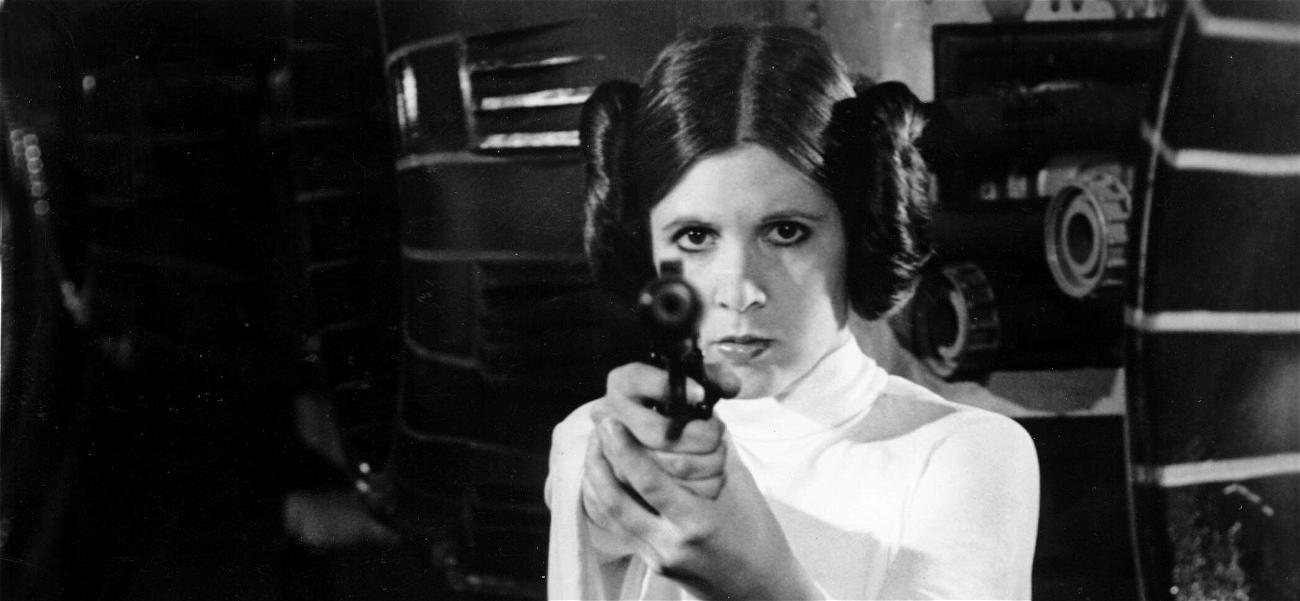 L'auteur de "Obi-Wan Kenobi" parle des problèmes liés à Star Wars Canon 17 Carrie Fisher apparaît sur une photo en noir et blanc en tant que princesse Leia dans Star Wars