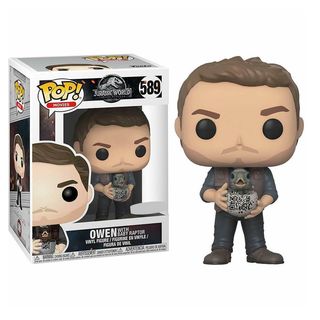 Jurassic World 2 : Owen avec Baby Raptor EXC Pop ! Figurine en vinyle Jurassic World 2 : Owen avec Baby Raptor EXC Pop ! Figurine en vinyle