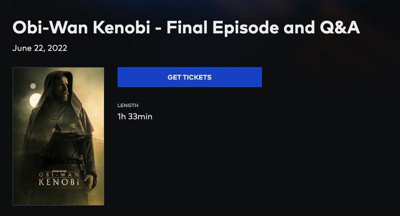Les rumeurs d'exécution finale d'Obi-Wan Kenobi démystifiées 4 Épisode final de Kenobi Cineplex Runtime