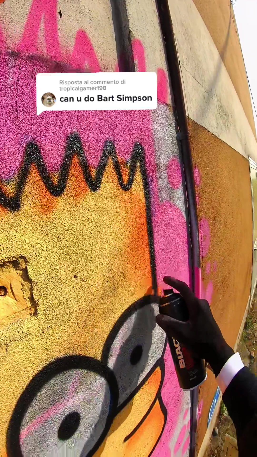 Rispondi a @tropicalgamer198 💛🤟🏼💛 #spray #murals #asmr #satisfying #colors #tiktokart #simpson