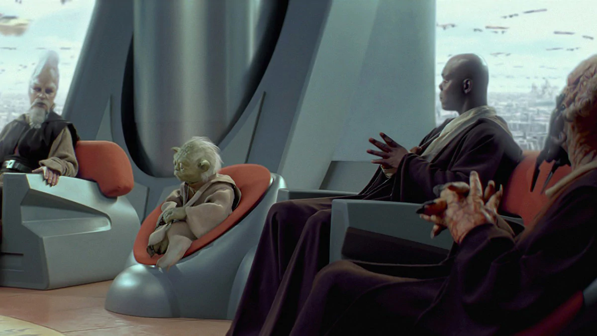 6 raisons pour lesquelles Mace Windu est un meilleur maître Jedi qu'Obi-Wan Kenobi 13 Conseil Jedi - Star Wars