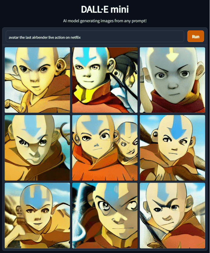 avatar action en direct netflix dall e
