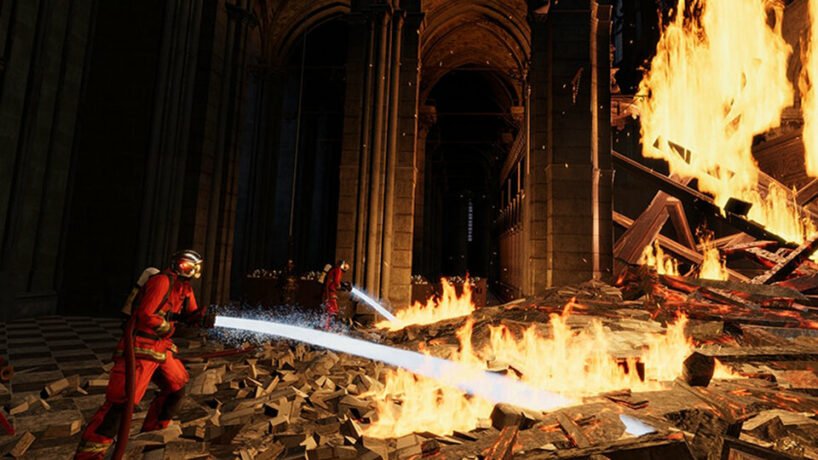 ubisoft lance le jeu VR multijoueur "sauvons notre-dame en feu" 5 Le nouveau jeu VR d'ubisoft présente les joueurs comme des pompiers essayant de sauver une Notre-Dame en feu