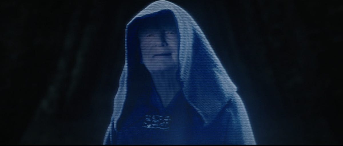 Récapitulatif de la finale d'Obi-Wan Kenobi : fin et caméos expliqués 9 Un Empereur Palpatine holographique dans Obi-Wan Kenobi