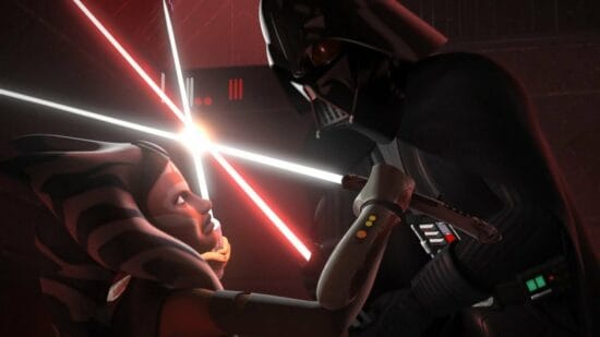 ahsoka tano combat dark vador sur malachor dans star wars rebels saison 2 finale