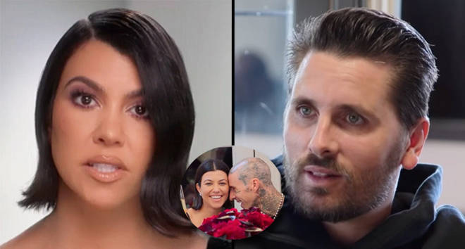 Kourtney Kardashian reproche aux producteurs de The Kardashians de s'être fiancés à propos de... 3 Kourtney Kardashian reproche aux producteurs de The Kardashians de s'être fiancés à Scott Disick