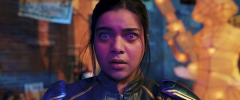 MME. MERVEILLE iman vellani dans le rôle de ms marvelkamala khan dans ms marvel des studios marvel, exclusivement sur disney photo avec l'aimable autorisation des studios marvel ©marvel studios 2022 tous droits réservés