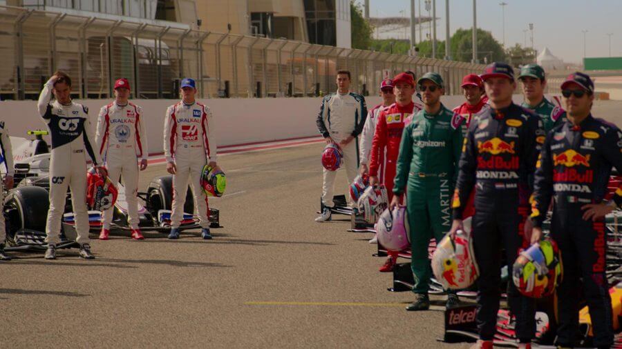 la gamme de pilotes f1 conduit pour survivre à la saison 4