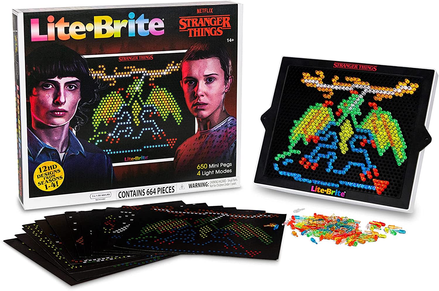 Découvrez le nouveau jouet Lite-Brite de Basic Fun basé sur celui de Netflix Stranger Things maintenant disponible sur Amazon. 