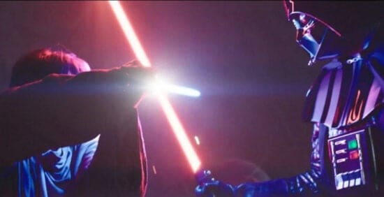obi-wan kenobi et dark vador revanche de la bataille au sabre laser du siècle