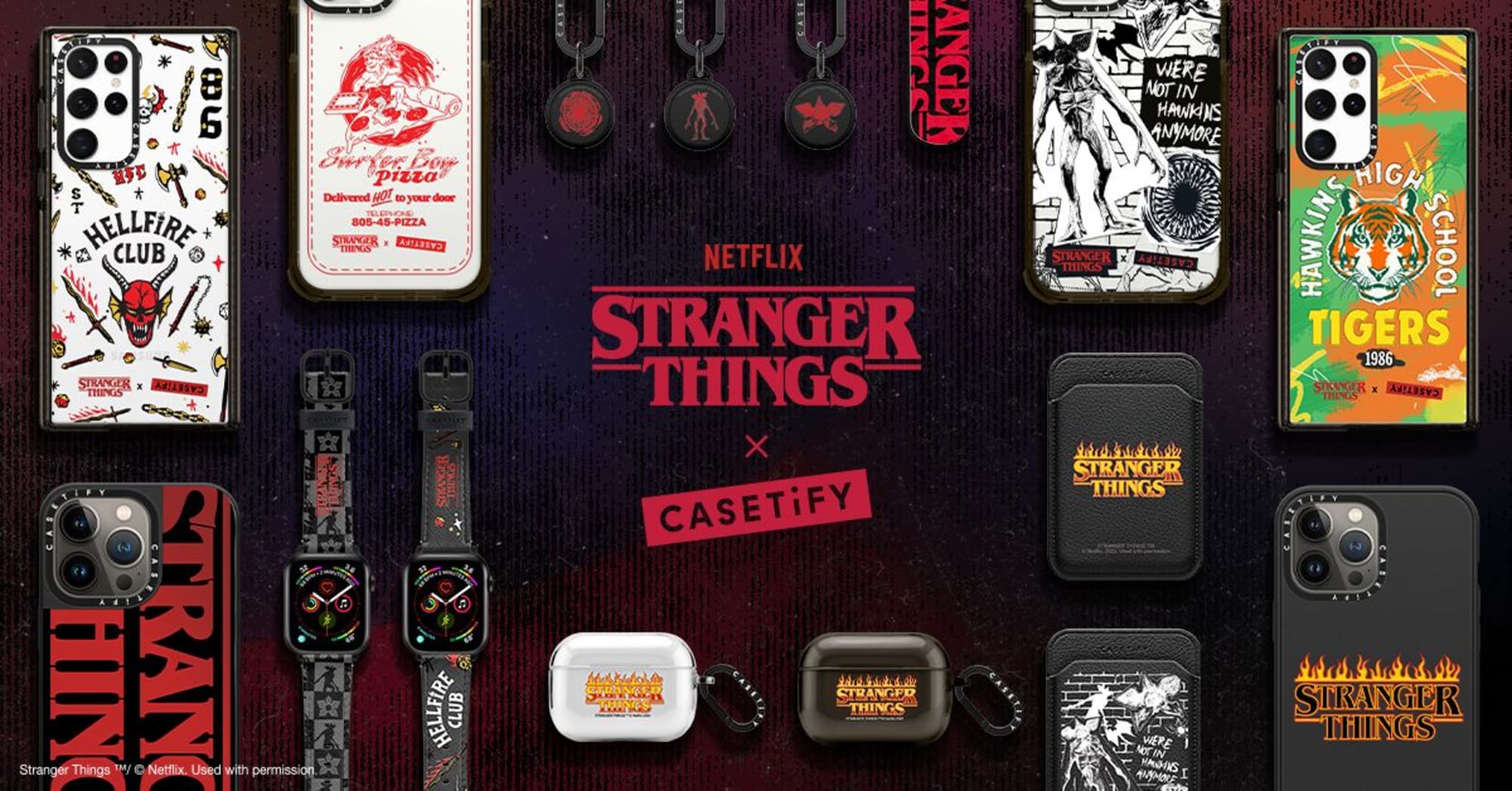 Rep Surfer Boy Pizza, Hellfire Club avec Stranger Things x Collection CASETiFY 2 Rep Surfer Boy Pizza, Hellfire Club avec Stranger Things x Collection CASETiFY - 1