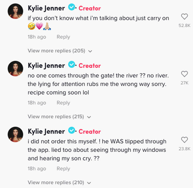 Commentaires de Kylie Jenner