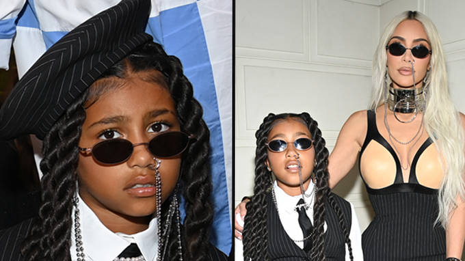 Kim Kardashian et North West portaient des anneaux de nez assortis et Internet vit... 2 Kim Kardashian et North West portaient des anneaux de nez assortis et Internet vit... - 1