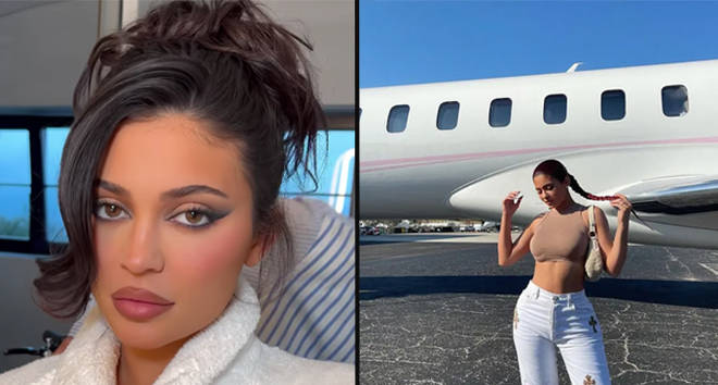 Kylie Jenner a critiqué pour s'être vantée d'avoir fait correspondre des jets privés avec son petit ami Travis... 3 Le jet privé