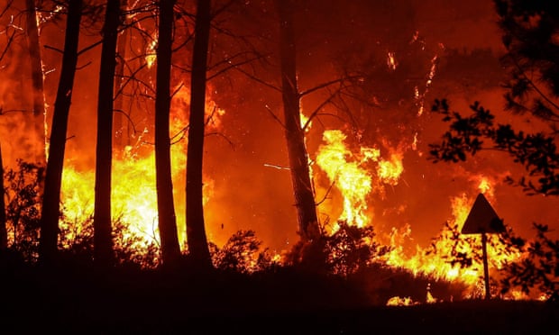 La France doit lutter "plus que jamais" contre la crise climatique, selon le Premier ministre français | France 4 Près de l'incendie, le village de Belin-Béliet est devenu une ville fantôme après l'évacuation des habitants par la police.