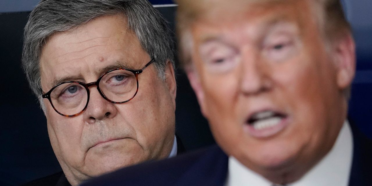Une note de service du DOJ récemment révélée a jeté les bases de la conclusion du procureur général de l'époque, Barr, selon laquelle Trump n'avait pas entravé la justice 2 Une note de service du DOJ récemment révélée a jeté les bases de la conclusion du procureur général de l'époque, Barr, selon laquelle Trump n'avait pas entravé la justice - 1