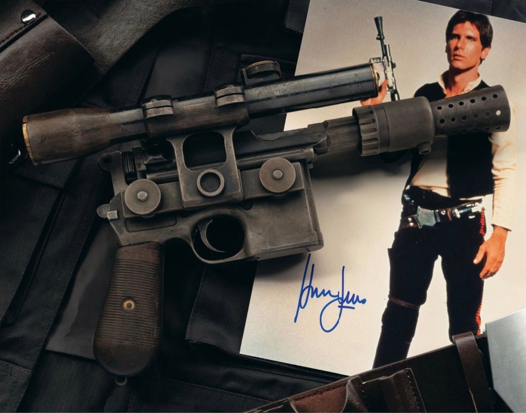 L'arme Han Solo originale de "Star Wars" se vend 1 million de dollars aux enchères 5 La disparition de l'arme obligea l'artiste à fabriquer deux nouveaux modèles pour "L'empire contre-attaque" et "Le retour des Jedi."