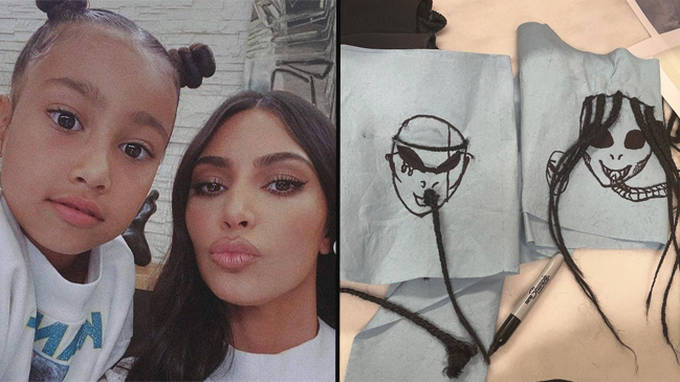 Kim Kardashian a partagé les dessins Yeezy de North West et Internet a peur 2 Kim Kardashian a partagé les dessins Yeezy de North West et Internet a peur - 1