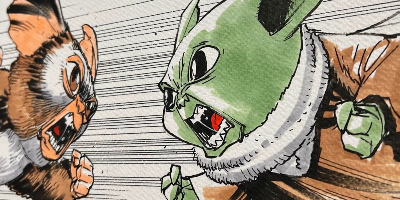 Gizmo de Gremlin et Grogu de Star Wars s'affrontent dans le fan art de l'artiste invincible 2 Gizmo de Gremlin et Grogu de Star Wars s'affrontent dans le fan art de l'artiste invincible - 1