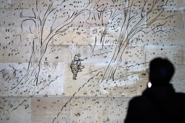 Le Petit Nicolas illustrator Jean-Jacques Sempé dies aged 89 | Teen books 1 Art de Jean-Jacques Sempé projeté de nuit sur le Mur des Réformateurs à Genève, le 24 mars 2021.