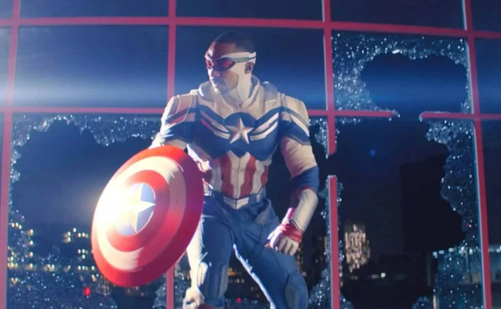 Anthony Mackie dans le rôle de Captain America Anthony Mackie dans le rôle de Captain America