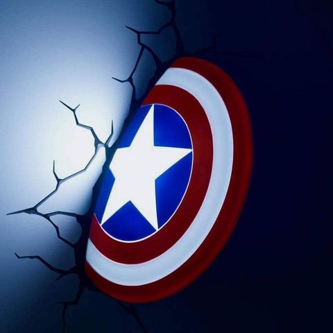 Marvel Captain America Shield 3D Wall Mounted Deco Light Achetez les appliques Captain America et Deadpool de Marvel en solde - 4