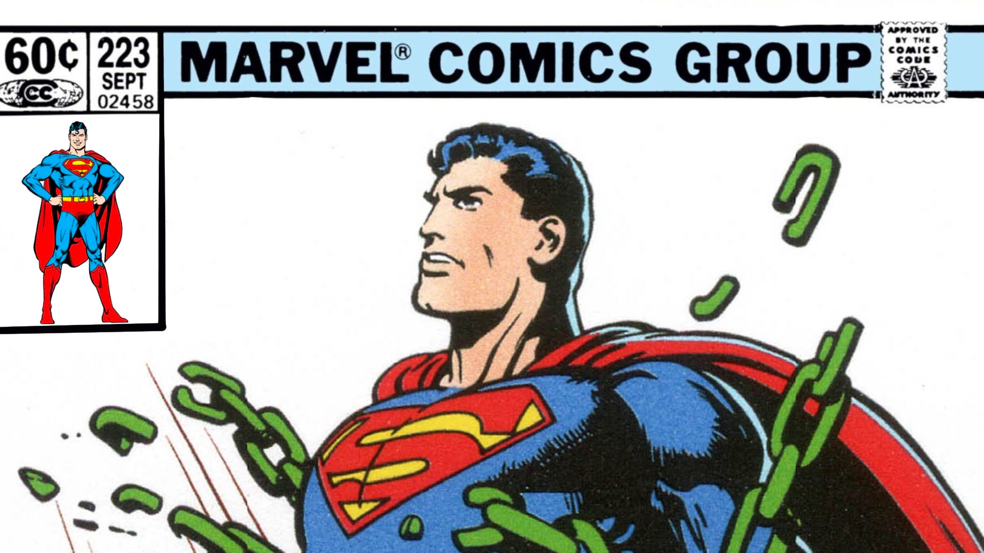 Quand Marvel Comics a failli racheter DC... vraiment 5 Une couverture tout aussi totalement fausse de Marvel Comics Superman