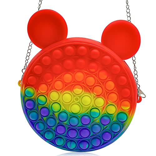 Top 19 des meilleurs jouets Child Of Mickey Wallets 2022 (Avis) 11 pop Mickey Fidget it Toys Sac Géant Pop Sac à Bandoulière Push It Purse Fidget Toy Populaire Popper Sacs à Main Portefeuille Jouet Sensoriel Soulagement du Stress Sac à Dos Fidget Toy pour Enfants Filles Dames (MN002)