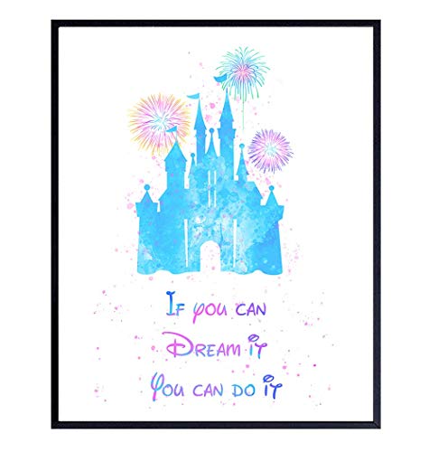 Top 19 des meilleurs jouets Child Of Mickey Wallets 2022 (Avis) 18 Ensemble de décorations murales avec citation inspirante du château de Cendrillon de Disney World