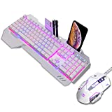 Top 15 des pierres précieuses les plus chères 2022 (Avis) 4 Combo clavier et souris RVB rétroéclairé, lampe respiratoire réglable clavier de jeu filaire, repose-poignet clavier 5 DPI réglable souris de jeu lampe respiratoire réglable pour Mac, PC, ordinateur portable Gamer (blanc)