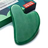 Top 15 des pierres précieuses les plus chères 2022 (Avis) 6 Outil facial Gua Sha, planche de Guasha en pierre de jade naturelle pour le traitement des points de déclenchement de la thérapie d'acupuncture SPA, outil de massage de grattage Gua Sha (vert)