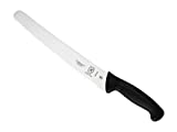 Mercer Culinary M23210 Millennia Poignée noire, bord ondulé de 25,4 cm de large, couteau à pain