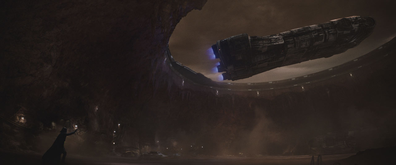 D'un certain point de vue : épisode d'Obi-Wan Kenobi 5 Dark Vador tirant un vaisseau depuis les airs dans la partie 5