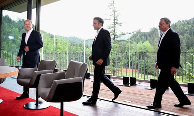 Les avancées de l'Ukraine posent une question au monde : Kyiv peut-elle réellement gagner ? | Ukraine 4 Olaf Scholz, Emmanuel Macron et Mario Draghi