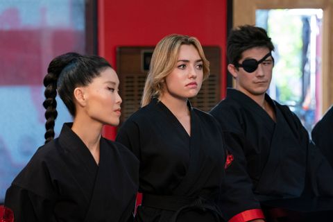 alicia hannah kim, liste peyton, cobra kai, saison 5