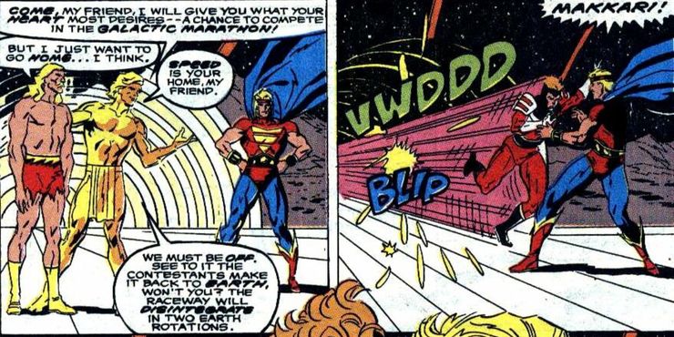 Le héros le plus rapide de Marvel a secrètement couru Barry Allen ET perdu 7 Eternals Makkari n'avait aucune chance devant la merveille de Barry Allen