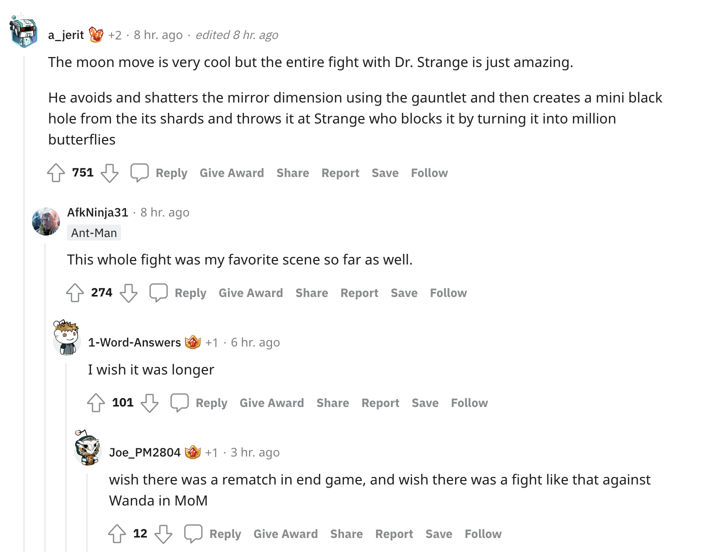 Les fans de Marvel débattent des moments les plus durs à cuire de l'histoire du MCU 7 Les fans de Marvel débattent des moments les plus durs à cuire de l'histoire du MCU - 6