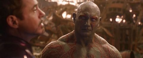 Drax Avengers Infinity War drax vengeurs guerre à l'infini