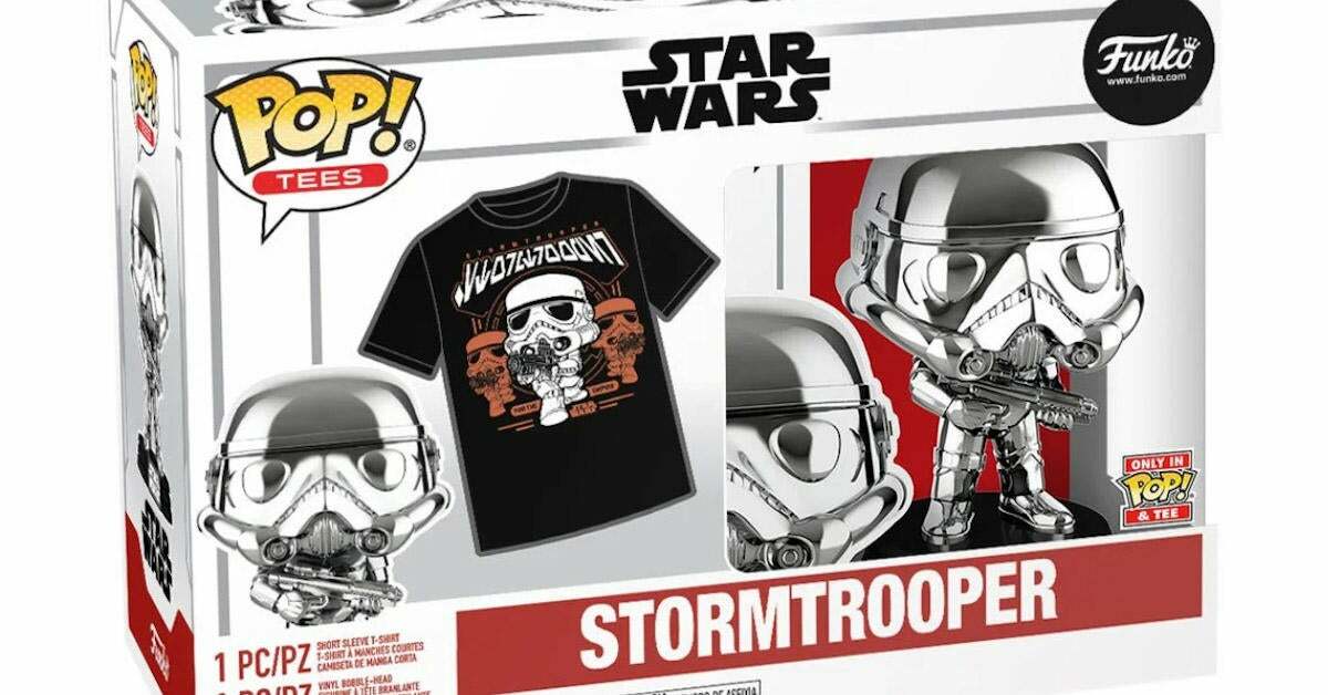 Star Wars Metallic Stormtrooper Funko Pop et Tee Pack est en pré-commande 2 Star Wars Metallic Stormtrooper Funko Pop et Tee Pack est en pré-commande - 1