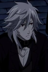Top 15 des meilleurs mecs animés aux cheveux blancs et aux yeux rouges (2022) 4 Pluton (majordome noir)