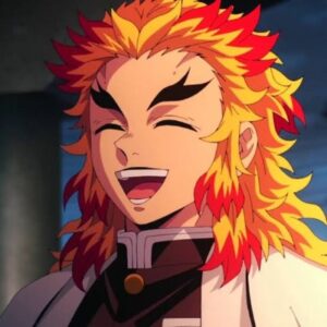 Top 15 des personnages animés avec Split Hair (Multicolored Hair 2022) 14 Kyojuro Rengoku (tueur de démons)