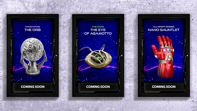 Disney célèbre les films MCU Phase 1-3 avec la nouvelle collection Infinity Saga Merch 4 Répliques Infinity Saga