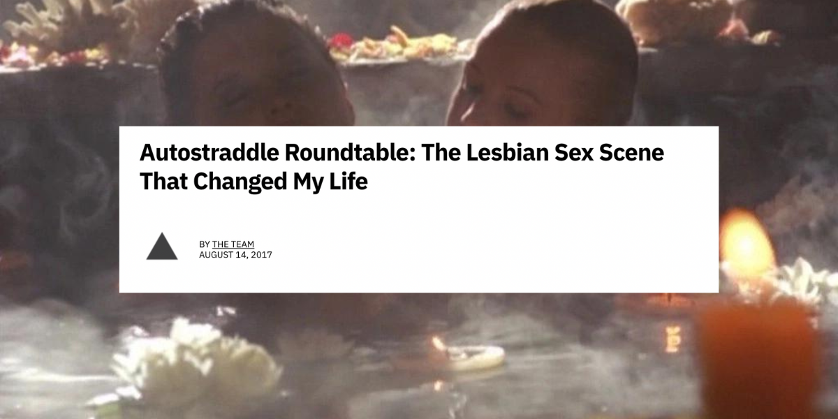 Cette liste de choses à faire virale anonyme a évidemment été écrite par une lesbienne 10 Un article qui se lit "Autostraddle Roundtable : la scène de sexe lesbien qui a changé ma vie" sur une photo de Xena et Gaby dans un bain à remous