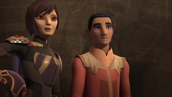 Rencontrez les rebelles : Sabine Wren 13 Sabine se tient à côté d'Ezra